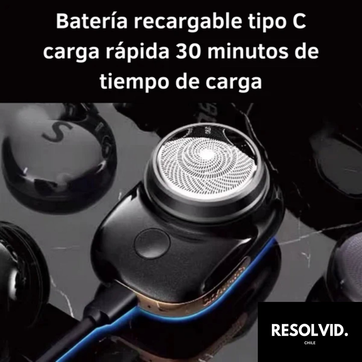 Mini Afeitadora Portátil Recargable