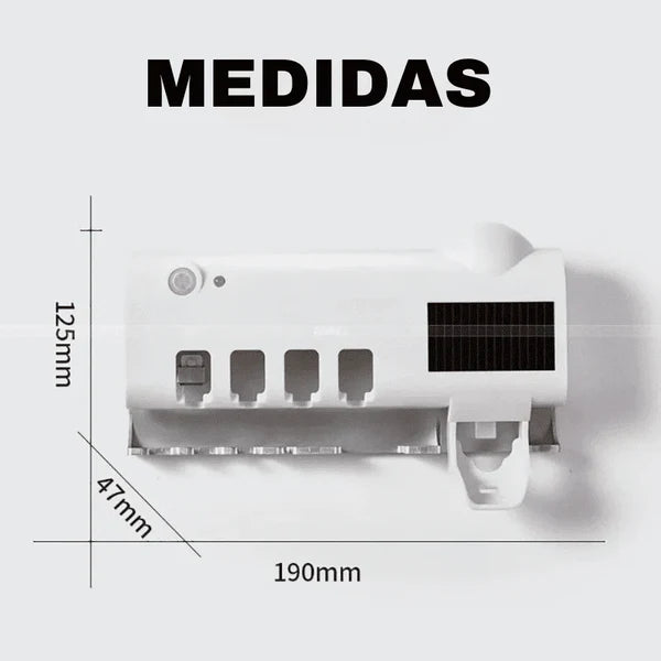 Esterilizador de Cepillo Ultravioleta + Dispensador Pasta de DIentes