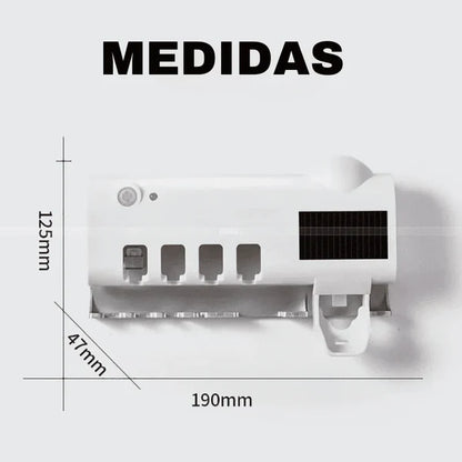 Esterilizador de Cepillo Ultravioleta + Dispensador Pasta de DIentes